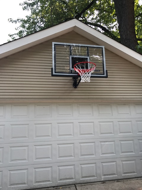 Basketball Hoop Install Handyman Training, Garage Mounted Basketball Hoop Installation