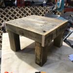 Custom Rainbarrel Table from Refurbished Pallet